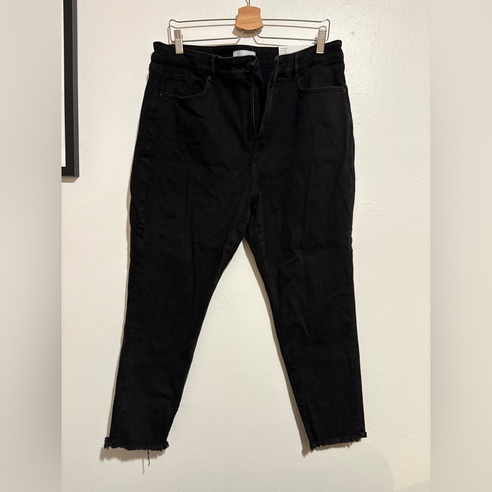 LOFT curvy high rise black skinny jeans